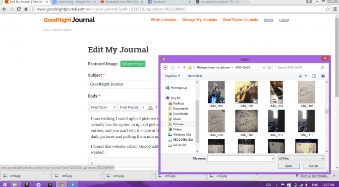 personal online journal